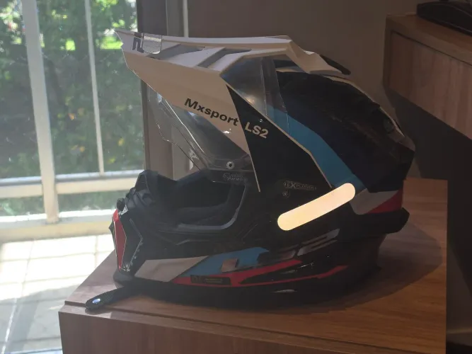 Ls2 Explorer C Mx701 Frontier Azul Cor Branco/Azul/Vermelho Tamanho do capacete 62