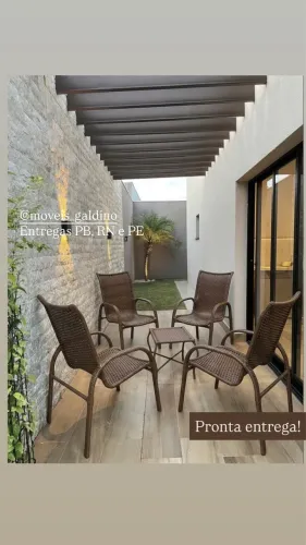 Conjunto de terraço e área