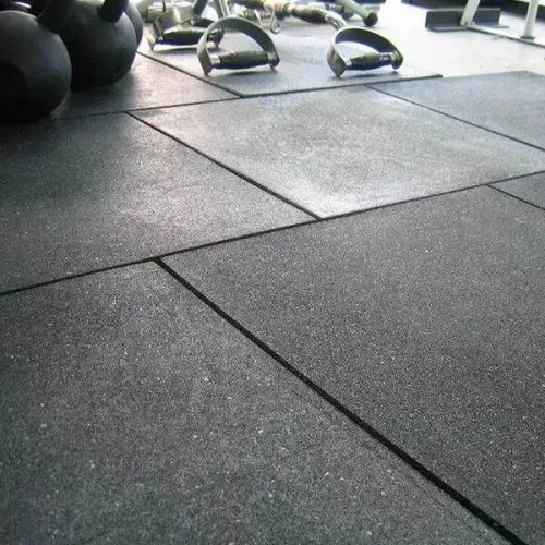 Piso Emborrachado 1x1 15mm Preto - Academia / Funcional / Crossfit