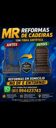 Reformas de cadeiras etc.em domicílio!