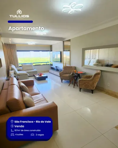 APARTAMENTO DE 197m² COM 4 SUÍTES E NASCENTE