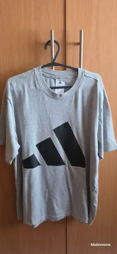 Adidas camiseta cinza masculina tam. G em perfeito estado.