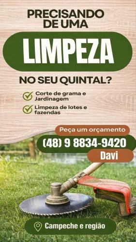 Serviço de corte de grama e jardinagem