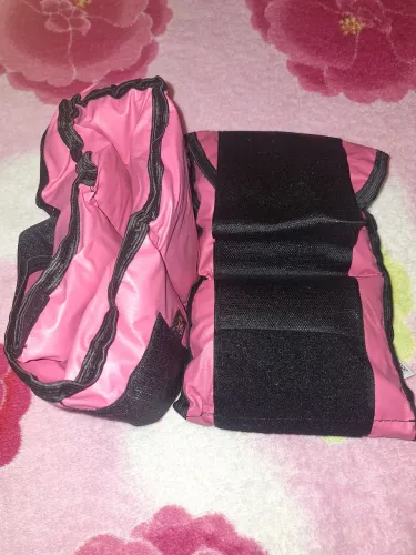 Par de Caneleira com peso 4 kg Rosa c/ Preto