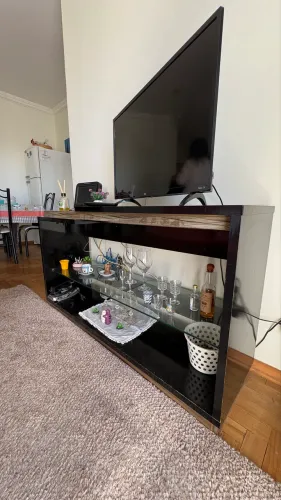 Rack para TV em MDF preto