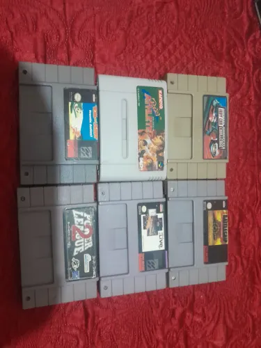 Lote de jogos super nintendo
