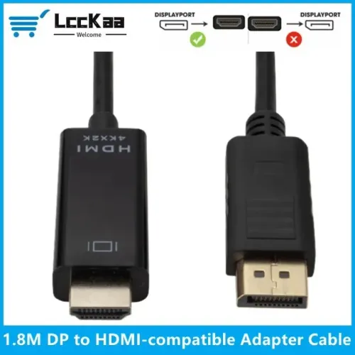 Cabo Adaptador conversor DisplayPort para HDMI 1,8mts