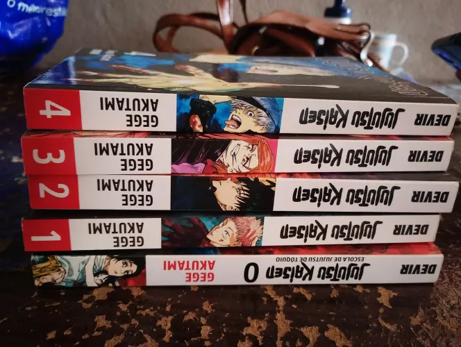 Mangá Jujutsu Kaisen Vol. 0 ao 4. Edição Portuguesa Devir