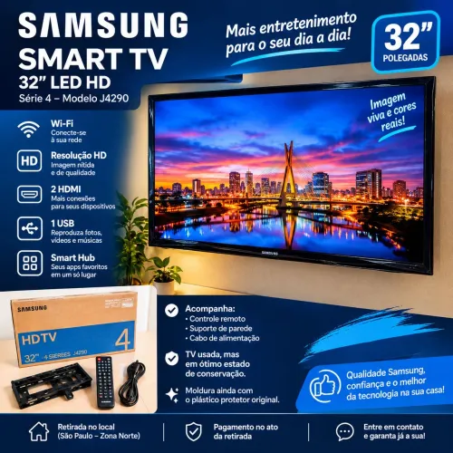 SMART TV SAMSUNG 32? LED HD - SÉRIE 4 J4290