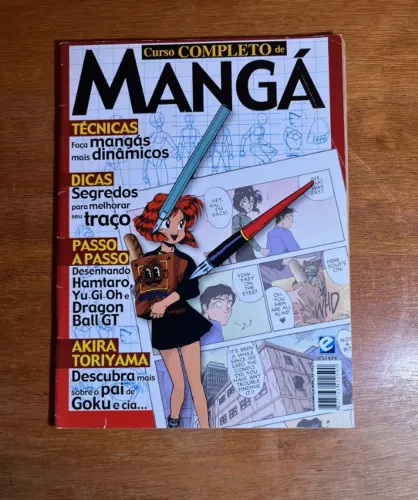 Livro/Revista Curso Completo de Mangá - Curso de Artes - EM ÓTIMO ESTADO