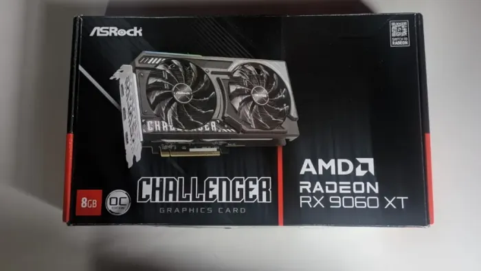 Caixa RX 9060 XT Asrock Challenger
