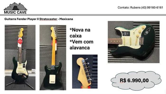 Guitarra Fender Player II Stratocaster Mexicana