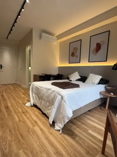 Studio mobiliado para locação no Brooklin | Ao lado do Metrô Borba Gato