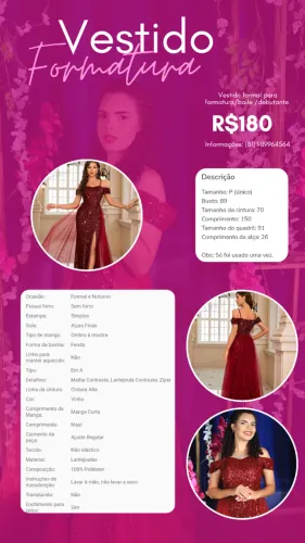 VESTIDO DE FORMATURA
