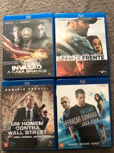 Pacote 4 Blu-rays Filmes de Ação / Coleção Particular (Seminovo)