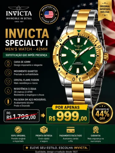 Relógios invicta originais importado dos Estados Unidos lacrados 