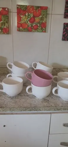 Caneca grande com alça para sopa
