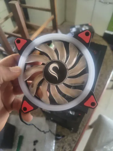  4 Fans gamer Rise mode Galaxy led vermelho