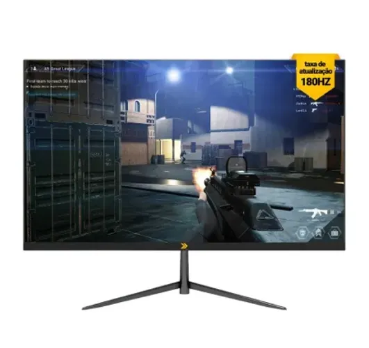 Monitor Gamer Curvo KBM! Gaming MG210 23.6 FHD, 180Hz, 1ms, HDMI e DP