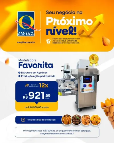 Fábrica de salgados completa