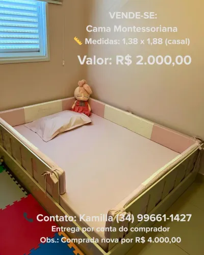 Cama montessoriana casal