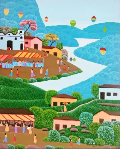Robson barros tema festa junina medida 50x40