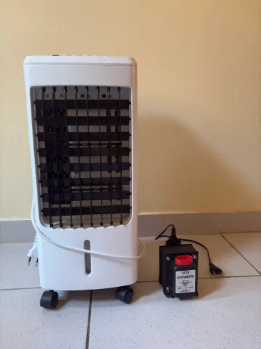 Climatizador de ar Frio Britânia (estado de novo) + Conversor/Transformador!