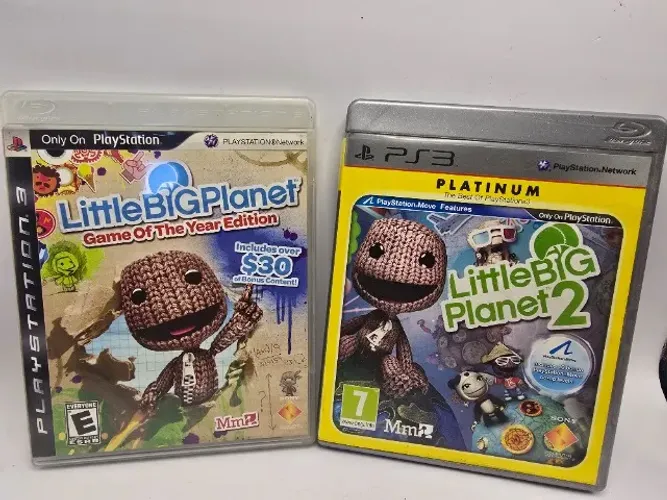 Lote 2 Jogos PS3 LittleBigPlanet 1 e 2 Originais  Excelente Estado