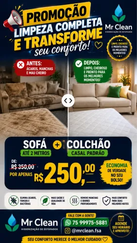 Higienização de Estofados