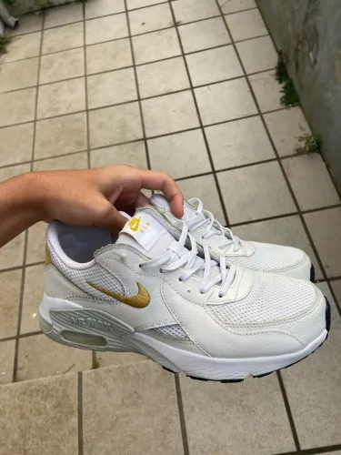Nike Air Max Branco/Dourado Original - Excelente Estado