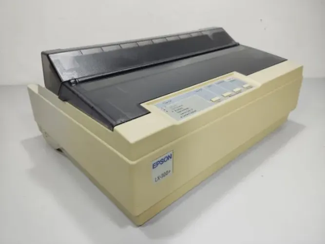 Com  Defeito Leia a descrição - Impressora Matricial Epson Lx-300+ E6n Branco 127v (Usado)