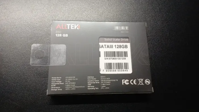 Ssd Alltek 128 GB , novo lacrado na caixa.