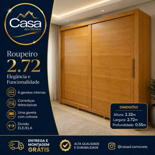 Guarda roupa 2.72m