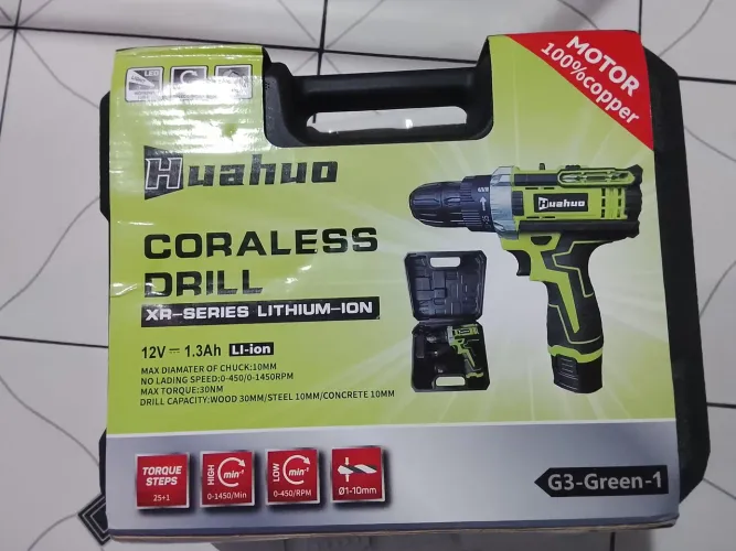 Furadeira parafusadeira com led nova zero