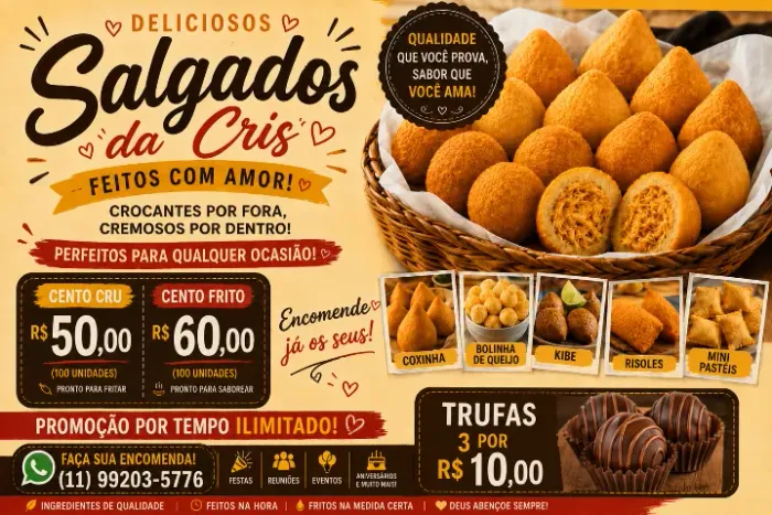 salgados da CRis