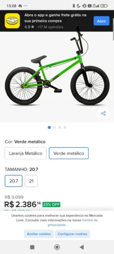 BMX pro-x cr-defender chromolly aro 20.7