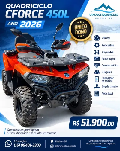 Quadriciclo Ventura Cforce 450 L