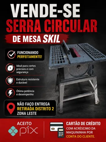 Serra circular de mesa Skil