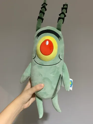 Pelúcia Plâncton Bob esponja grande 35cm