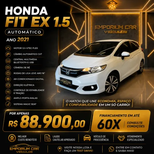 Honda Fit Ex/s/ex 1.5 Flex/flexone 16V 5P Aut. 2021