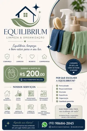 Limpeza e organização (serviços domésticos)
