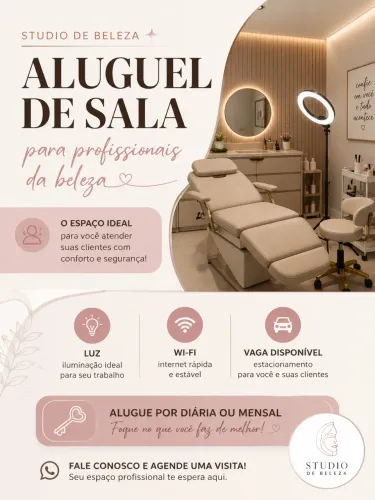 ALUGO SALA COMERCIAL DENTRO DE UM STUDIO DE CÍLIOS 