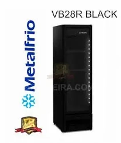 Expositor/Refrigerador de Bebidas- Metalfrio - 343l - Preto- 220V - VB28R
