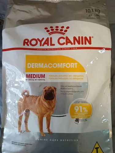 Ração Royal Canin 10kg Medium Dermacomfort Lacrada