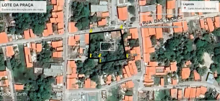 venda - TERRENO EM FRENTE À PRAÇA PRINCIPAL DE SANTO AMARO DO MARANHÃO
