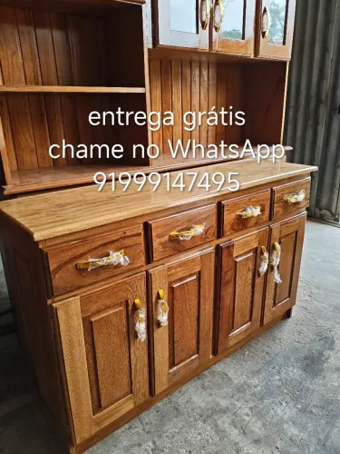 Balcão de madeira 4 portas novo frete grátis 