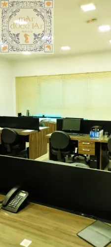 Locação sala comercial em Santos SP - mAr dOce lAr totalmente mobiliada no Centro