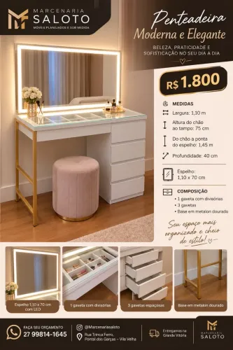 Penteadeira sob medida