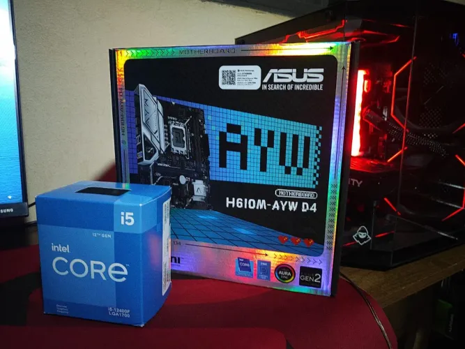 Kit Intel de alto desempenho processador e placa mãe