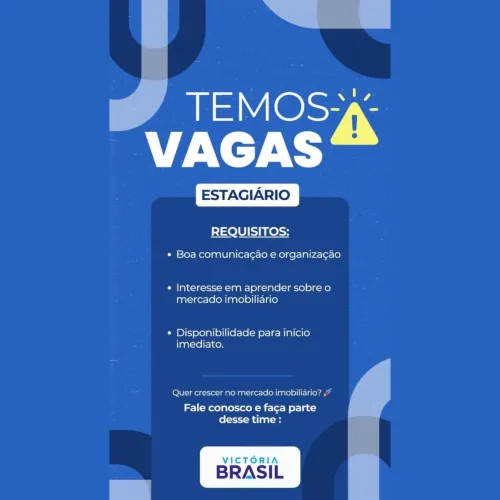 Vaga de Estágio Remunerado
